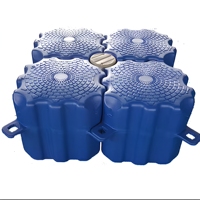 Pontons flottants en HDPE en forme de H, antidérapants, 500*500*500mm, quai flottant modulaire pour marina