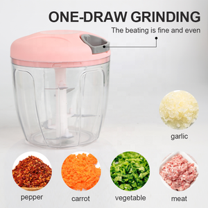 Gloway tiện ích nhà bếp tay kéo tỏi thực phẩm nghiền nghiền công cụ Hướng dẫn sử dụng bé xử lý thực phẩm rau Chopper thịt thực phẩm Chopper - Product Image 3