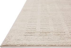 Amber Lewis Monty Collection MOT-06 Area Rug 2'-7&quot; X 4' .50&quot; Pile Height Abstract <strong>Pattern</strong> Machine Made 10mm <strong>Pebble</strong>/Beige Color - Product Image 3