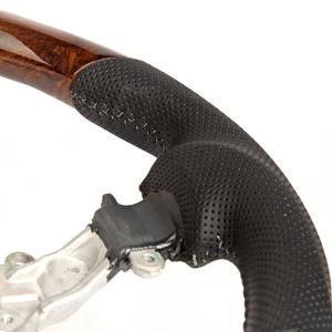 Volant <span class=keywords><strong>en</strong></span> <span class=keywords><strong>bois</strong></span> <span class=keywords><strong>de</strong></span> noyer, luxe haut <span class=keywords><strong>de</strong></span> gamme, sport, fond plat, multifonction, prise <span class=keywords><strong>en</strong></span> main améliorée, personnalisation, remplacement, compatible avec la plupart des modèles - Product Image 3
