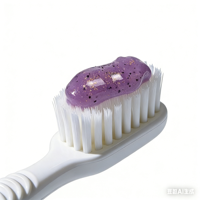 Dentifrice blanchissant violet en gros pour fournisseurs, restaure la couleur des dents, protège l'émail, saveur gardénia