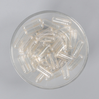 Taille claire 000 00 0 1 2 Capsules Capsules vides HPMC Coquilles Capsules végétales transparentes