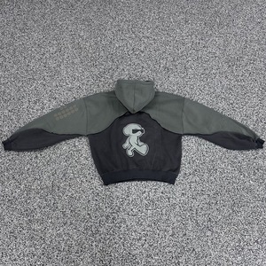 DiFan 500 Gsm Heavyweight Homens Bordados Boxy Grosso Algodão Hoodies Fabricantes de Roupas Cropped Custom Oversize Hoodies Set - Product Image 6