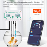 Testeur de qualité de l'eau WiFi PH/EC/Thermomètre, conductivité 0-19k Us/cm, température 0-50C, intelligent, sans fil, application en ligne, télécommande