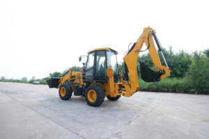 Chargeuse sur pneus télescopique Tobeter Excavate Landscape Pools 4X4, chargeuse rétrocaveuse hydraulique, moteur diesel turbo, haute efficacité - Product Image 3