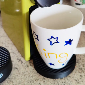 Sous-verre pour machine à café, mini-bac à gouttes compatible avec Nespresso Essenza MINI D30, noir, en PLA - Product Image 1