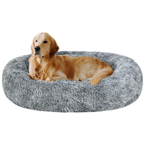 Pabrikan grosir tempat tidur anjing peliharaan donat besar berbulu mewah panas kustom tempat tidur anjing yang dapat dilepas dan dicuci untuk anjing kucing - Product Image 6
