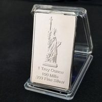 Pièce de monnaie en or de 100 millions de dollars américains, statue de la Liberté, souvenir, pièce de monnaie en métal, lingot d'argent pour collection