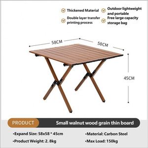 Carbon Steel Frame <b>Folding</b> <b>Table</b> for Camping Picnic Foldable Portable Egg Roll Design Rectangular/Square <b>Outdoor</b> - Product Image 4