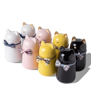 Urna de Cerámica con Forma de Gato, Hermética y Resistente a la Humedad, Recipiente para Cenizas de Mascotas, Recuerdo Conmemorativo para Perros y Gatos - Product Image 2