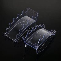 HoFong Acrylique 6-Slot Pen Stand Plexiglas Stylo À Bille et Plume Porte-Stylo Cosmétique Brosse Collection Présentoir Application