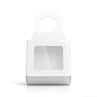 Maßgefertigte Umweltfreundliche, Recycelbare Hängende Weiße Kraftpapier-Boxen, Geeignet für die Verpackung von Kleinen Accessoires und Seife