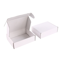 Boîte postale en carton blanc personnalisée par le fabricant OEM, emballage en papier, boîte d'expédition en carton ondulé pour vêtements