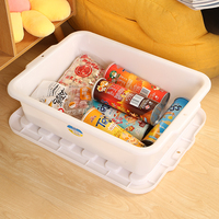 Caja de Transporte de Plástico PP, Contenedor Gris/Negro Ecológico para Restaurante y Hotel, Caja de Almacenamiento Multiusos para Cocina