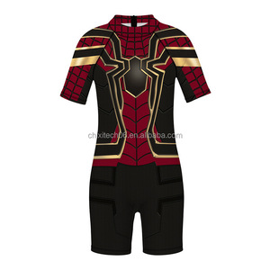 Costume da Bagno per Bambini a Tema Supereroi - Stile Spiderman e Capitan America, Modello Aderente Intero per Ragazzi e Ragazze - Product Image 3