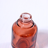 Ensemble d'emballages de luxe pour soins de la peau : flacons ronds en verre pour sérum avec compte-gouttes et pipette, logo personnalisable pour les soins du visage et des cheveux