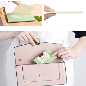 กระดาษซับมันจากถ่านไม้ไผ่แบบพกพา 100 แผ่น - Product Image 2