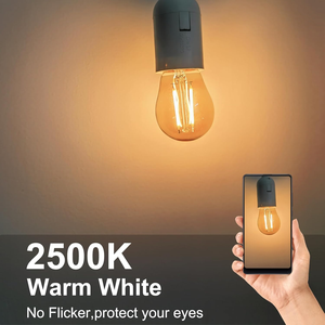 2 Wát công suất thấp G45 Edison mini ánh sáng bóng đèn ấm trắng 2500K 150lm hổ phách E27 <span class=keywords><strong>LED</strong></span> bóng đèn cho cảnh quan phòng tắm Vanity gương - Product Image 4