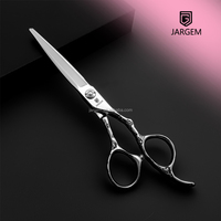 Ensemble de ciseaux de coiffure Wild Rose, ciseaux japonais VG10 de 6,0 pouces, outils de coupe et d'éclaircissement à bord tranchant pour barbier