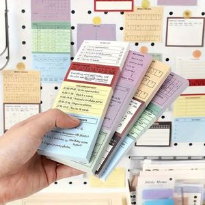 Notas Adhesivas Multifuncionales, Material de Papel Rectangular, Lista de Tareas, Lista de Verificación, Planificador Diario Portátil - Product Image 1