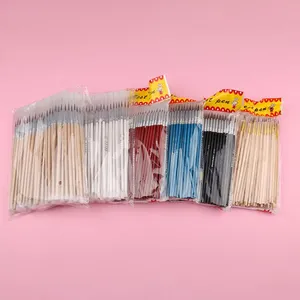 100 pièces/ensemble de stylos à pointe fine peints à la main, multicolores, pour dessin, peinture, pinceau, fournitures artistiques, pinceau en nylon spécial - Product Image 6