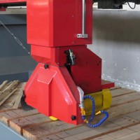 Scie à pont 3 axes ZEUS pour granit/marbre/carrelage, moteur, pompe, boîte de vitesses, roulement, moteur, PLC, découpeuse, télécommande, machine CNC