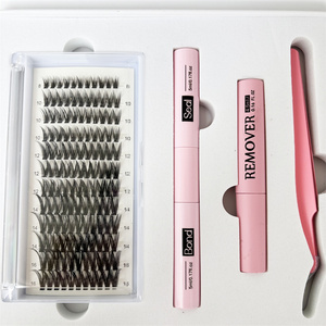 Tự làm phân đoạn Lông mi giả thiết lập công suất lớn cụm cuốn sách lông mi với trái phiếu và con dấu với loại bỏ twezeer cho lễ hội Quà Tặng - Product Image 2