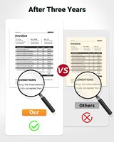 Papier thermique pour imprimante Phomemo US Letter compatible avec les imprimantes portables TATTMUSE M08F, M832D, M834, MT800/A285M 8,5" x 11"