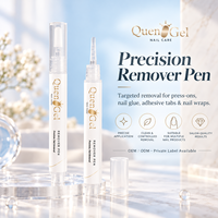 Échantillons Gratuits – Stylo Dissolvant Professionnel Sans Acétone pour Colle à Ongles, Idéal pour les Faux Ongles à Presser