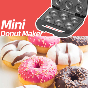 Không Dính Điện Lật Nướng Tự Động 110V 220V 6 <span class=keywords><strong>Mini</strong></span> Donut Donut Làm Máy Sản Xuất - Product Image 5