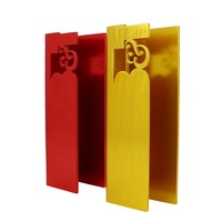 Trophée Métallique Personnalisé en Aluminium Brossé, Gravure Verticale au Laser, Plaqué Or, pour Cérémonies Sportives et d'Entreprise Annuelles