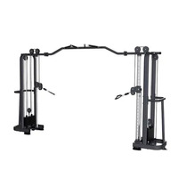 Alat Fitness Gym Komersial Cable Crossover dengan Beban Pin, Baja Trapezoidal Berkualitas Tinggi, Pipa Oval Datar, Logo dan Warna Sesuai Pesanan