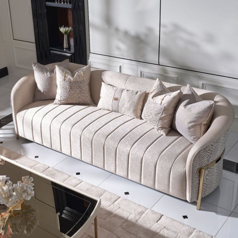 Italian Simple Nordic Leather Bed Modern