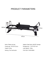 Machine de Pilates en aluminium à résistance réglable polyvalente pour l'entraînement des athlètes et le fitness quotidien dans un studio de yoga de luxe ou une salle de sport à domicile