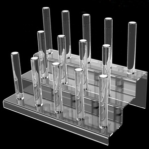 Espositore per Gioielli a 3 Livelli in Acrilico Trasparente con Barra a T, Organizzatore per Collane e Bracciali, <span class=keywords><strong>Porta</strong></span> Catene per Bancone e Toeletta - Product Image 4