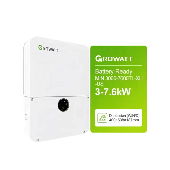 Growatt5KWソーラーインバーターMIN3000-7600TL-XH-USインバーターソーラー発電機家庭用蓄電池ユニット