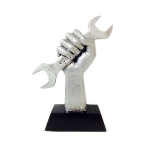 Argento e oro dramma movimento estremo resina trofeo premio per attore e attrice personalizzare il testo inciso disponibile - Product Image 4