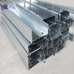 Poutres métalliques de construction en profilé U G550 haute résistance, résistantes à la salinité Z275, 2,5 mm, pour projets portuaires côtiers péruviens - Product Image 3