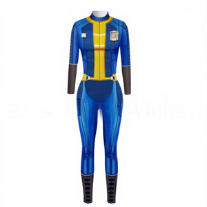 Disfraz de una pieza con temática de videojuegos - <span class=keywords><strong>Fallout</strong></span> <span class=keywords><strong>4</strong></span> Shelter Azul Unisex para Halloween - Product Image 1