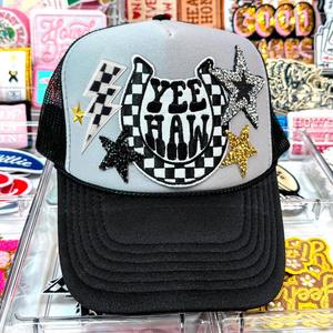 Nouveau patch brodé thermocollant à motif éclairage noir et blanc pour la décoration de chapeaux et de sweats à capuche - Product Image 2