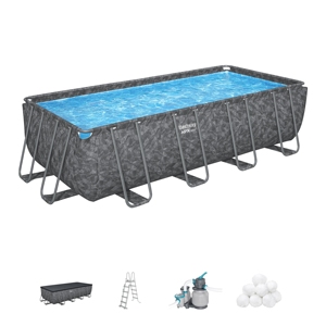 <span class=keywords><strong>Piscine</strong></span> <span class=keywords><strong>hors</strong></span> <span class=keywords><strong>sol</strong></span> rectangulaire Bestway 561KA 2025 Nouvelle Arrivée <span class=keywords><strong>pour</strong></span> la famille avec échelle en PVC et <span class=keywords><strong>filtre</strong></span> - <span class=keywords><strong>Meilleur</strong></span> ensemble d'accessoires - Product Image 2