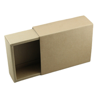 Caja de Cartón Kraft con Cajón Deslizante Impresa Personalizada con Asa de Cinta y Tirador para Joyería, Ropa y Regalos al por Mayor por KAKA