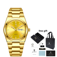 Reloj de Pulsera de Lujo para Hombre Gohuos 8807 78807, Relojes de Pulsera de Cuarzo Originales Resistentes al Agua para Hombre, Reloj para Hombre, Montre Homme, Caja y Bolsa