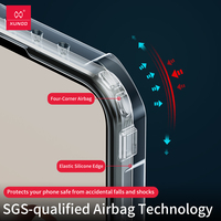 Étui de téléphone pour OnePlus 13 Étui de téléphone portable Airbag Antichoc Transparent Cristal PC TPU Cadre arrière Anti-choc pour One Plus 13