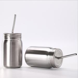 Custom 500ml <strong>Mason</strong> <strong>Jar</strong> Stainless Steel <strong>Tumbler</strong> Cups <strong>Mason</strong> <strong>Jar</strong> - Product Image 2