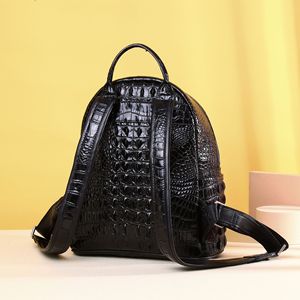 Mochila de Mujer con Nuevo Diseño de Cocodrilo en Relieve, Gran Capacidad, Impermeable, Cierre de Cremallera, Silicona, Bolsa de Viaje, Tendencia - Product Image 3