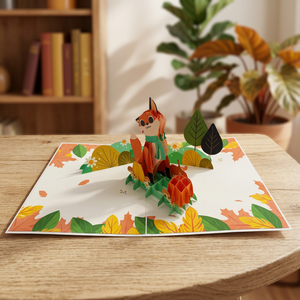 Meilleures ventes, design personnalisé, tendance du moment, carte pop 3D, automne, artisanat en papier fait main, cadeaux, impression offset, Vietnam - Product Image 2
