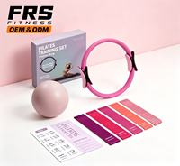 Kit d'entraînement FRS Yoga Pilates : Anneau de Pilates, Bandes de Résistance, Ballon de Yoga – Équipement de Fitness à Domicile pour Entraînement du Core et Remodelage Corporel