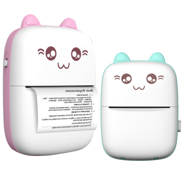 Mini Portable Thermal Printer Wireless C9 Pocket Mobile Printer BT Inkless Printing Paper