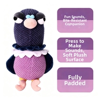 Jouet interactif pour chien en peluche, écologique, mignon, classique, couineur, modèle Pigeon grincheux, jouet à mâcher doux pour les crochets dentaires légers, cadeau pour